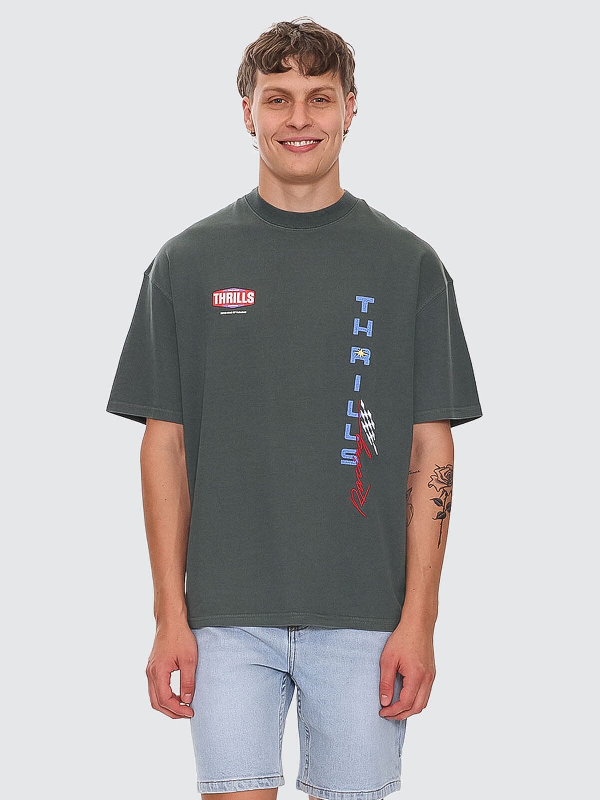 Full Fury Box Fit Oversize Tee - Dark Forest XS