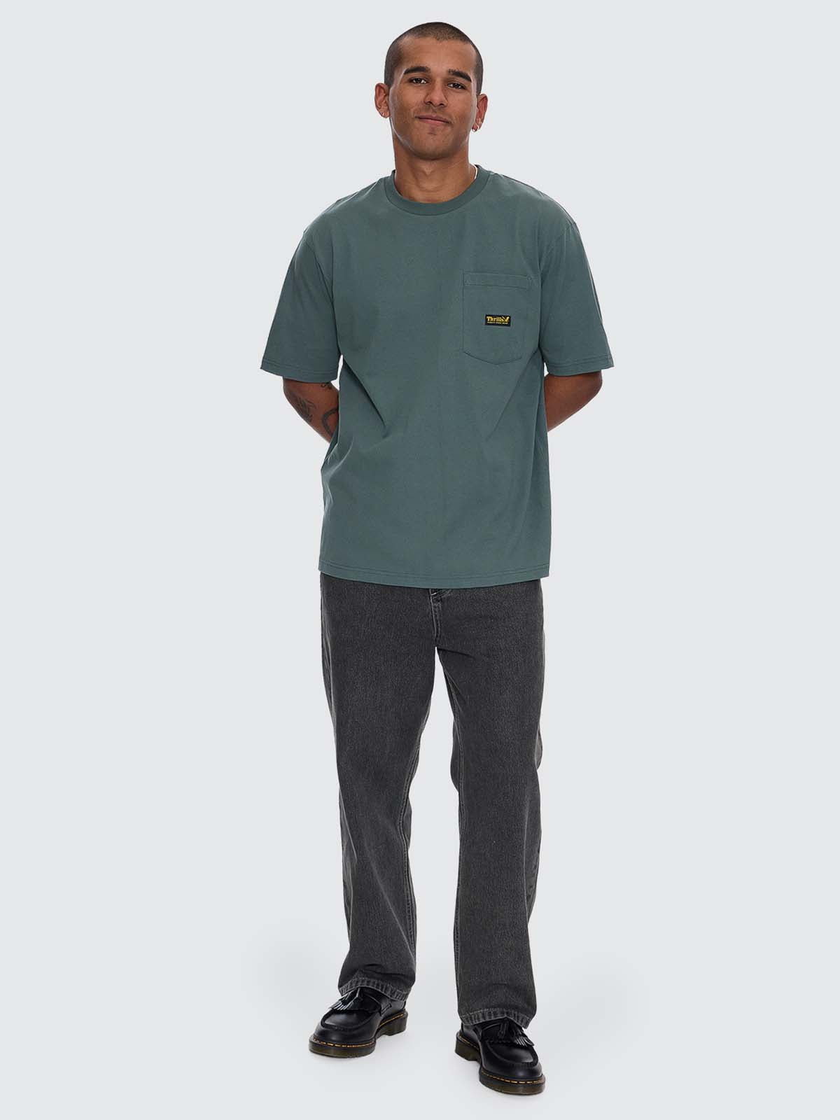 Thrills Union Oversize Pocket Tee - Sea Pine XS