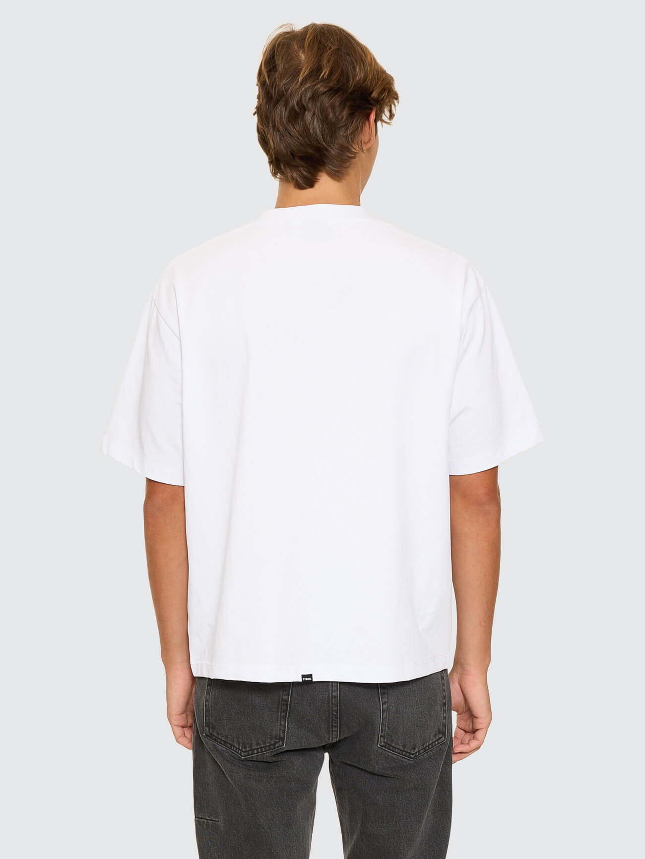 Thrills Military Box Fit Oversized Cropped Tee - White