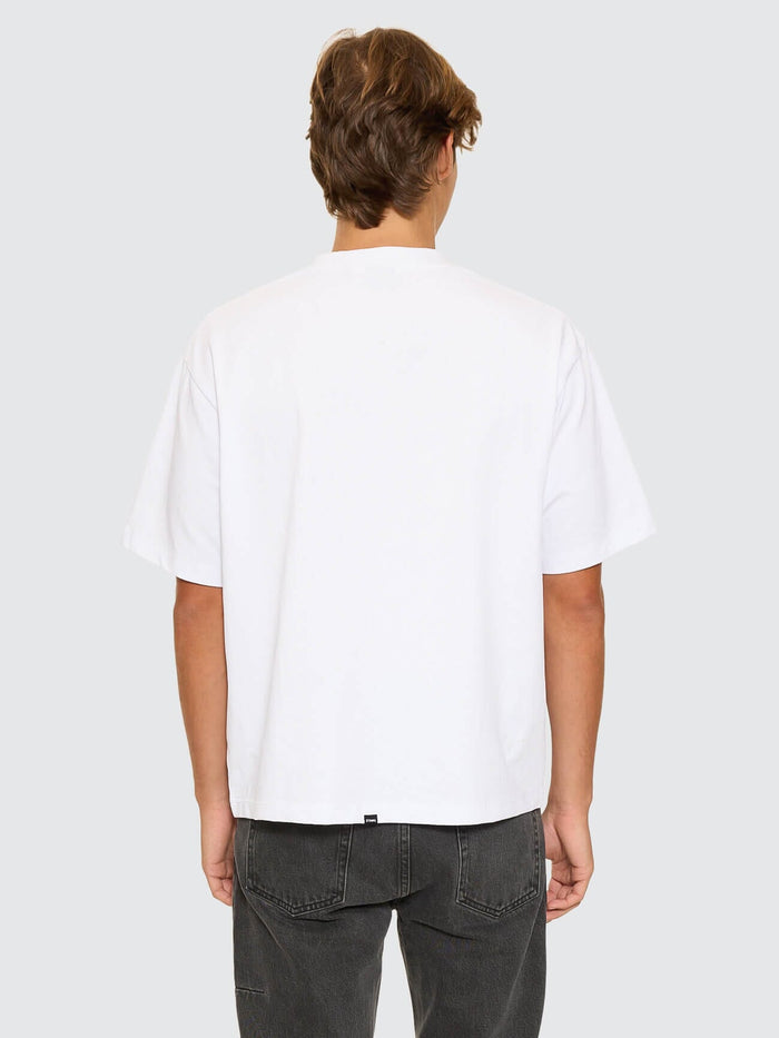 Thrills Military Box Fit Oversized Cropped Tee - White