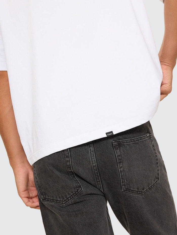 Thrills Military Box Fit Oversized Cropped Tee - White