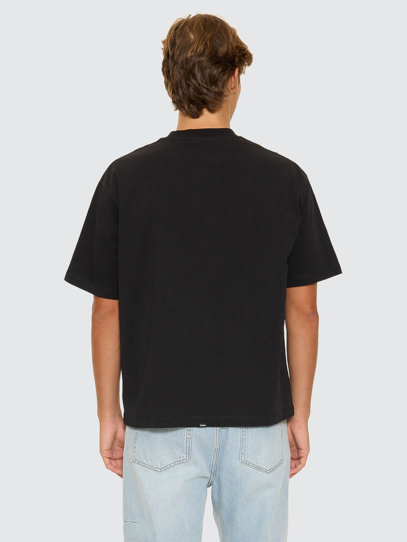 Thrills Military Box Fit Oversized Cropped Tee - Black XS