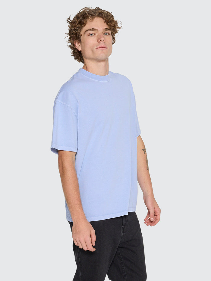 Thrills Service Heavy Weight Box Fit Oversize Tee - Cornflower Blue