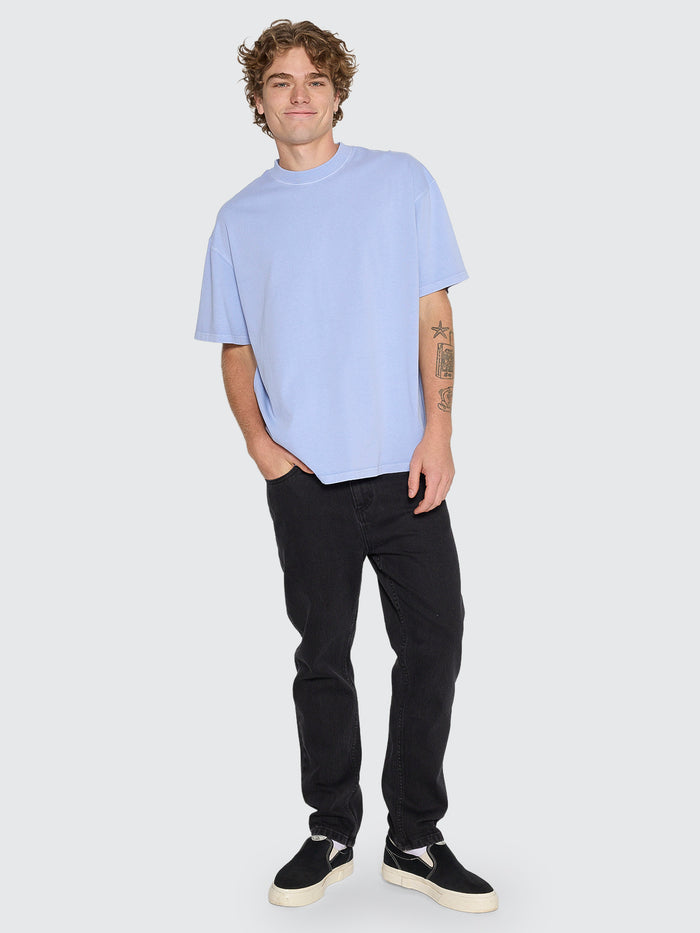 Thrills Service Heavy Weight Box Fit Oversize Tee - Cornflower Blue