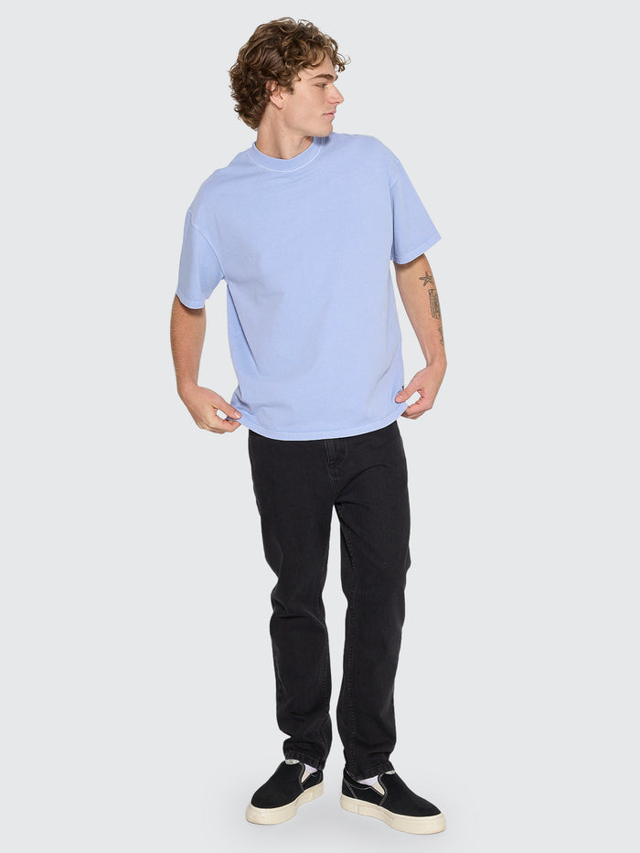 Thrills Service Heavy Weight Box Fit Oversize Tee - Cornflower Blue