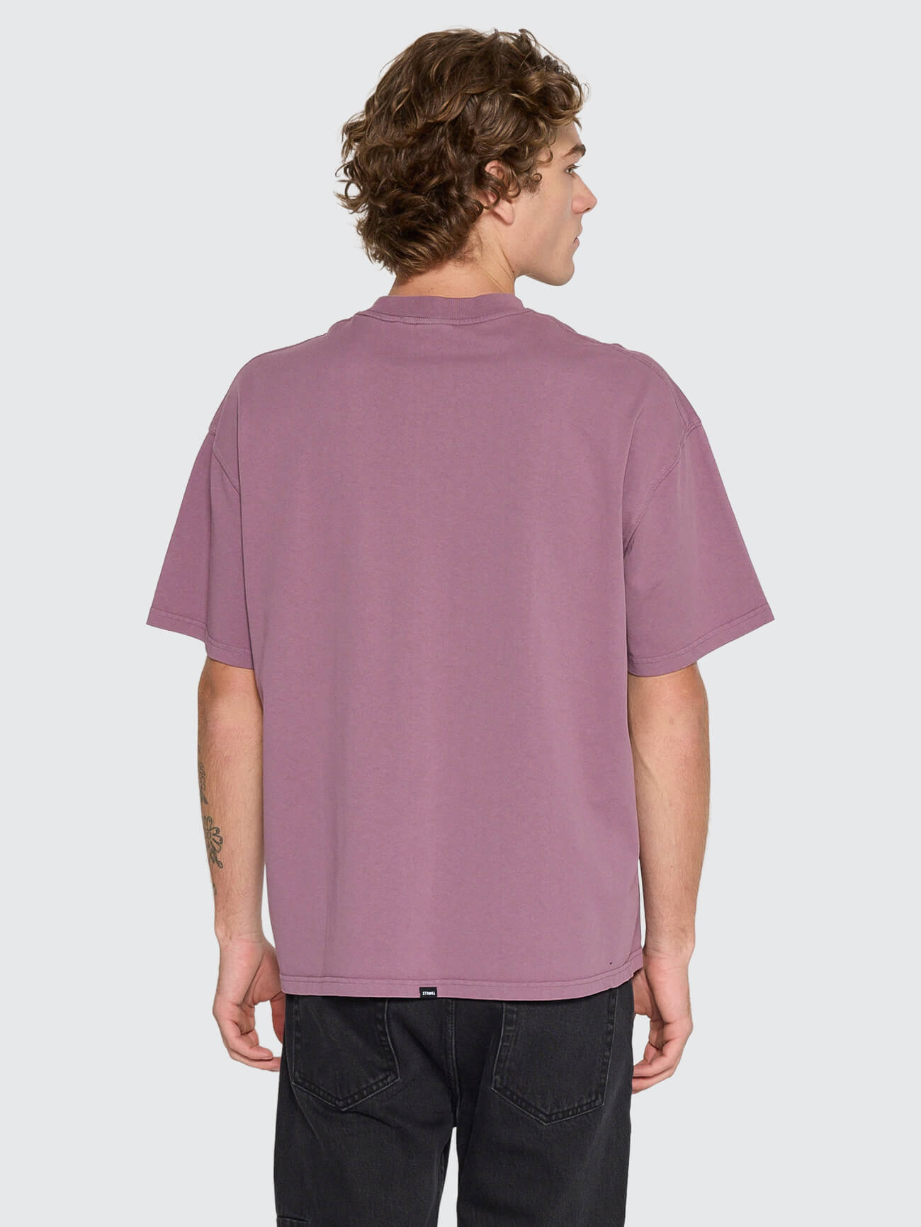 Thrills Service Box Fit Oversize Tee - Vintage Mauve XS