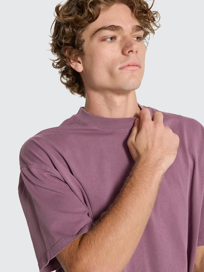 Thrills Service Box Fit Oversize Tee - Vintage Mauve XS