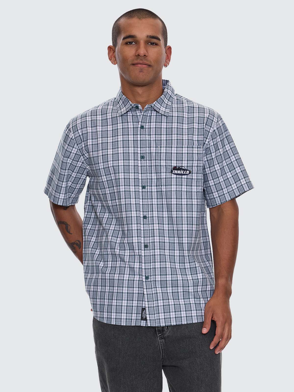 Trust In Us Short Sleeve Shirt - Forest