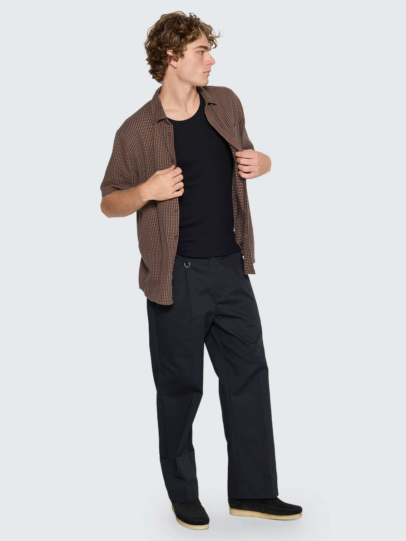 Ever Short Sleeve Shirt - Trader Brown XS