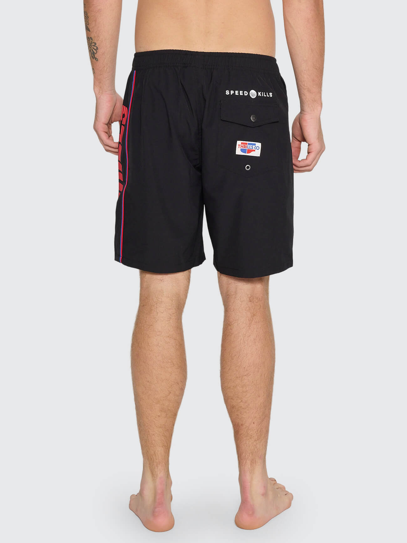 Anarchy In Paradise Elastic Waist Boardshort - Black 26