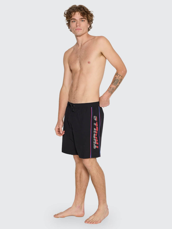 Anarchy In Paradise Elastic Waist Boardshort - Black 26