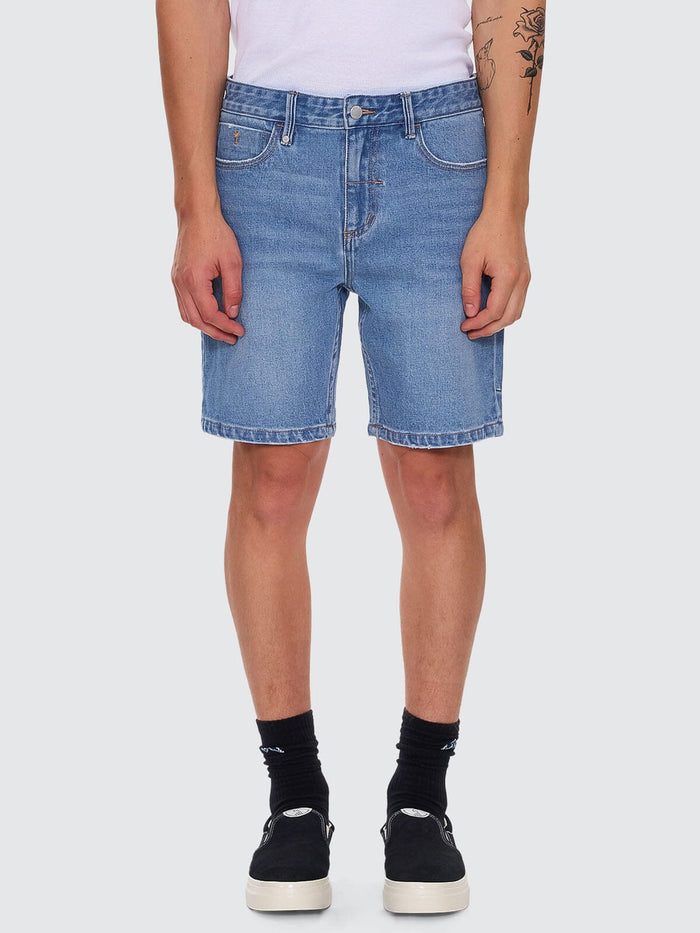 Bones Hemmed Denim Short - Dark Dust Blue 26
