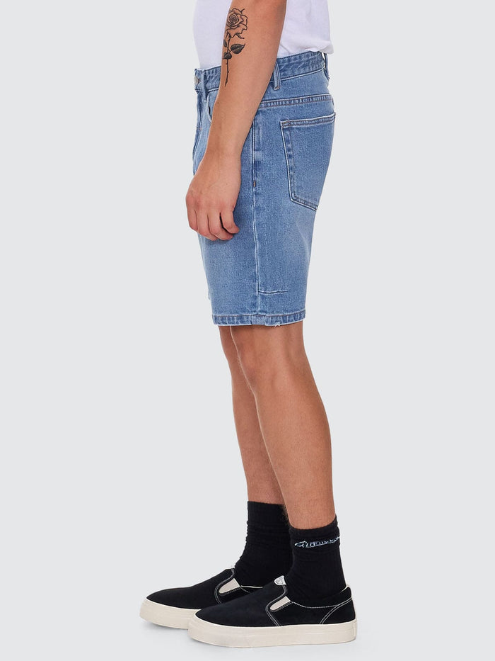 Bones Hemmed Denim Short - Dark Dust Blue 26