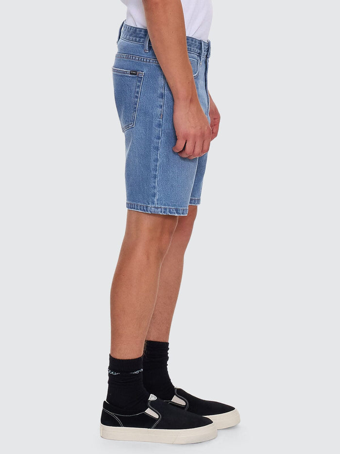 Bones Hemmed Denim Short - Dark Dust Blue 26