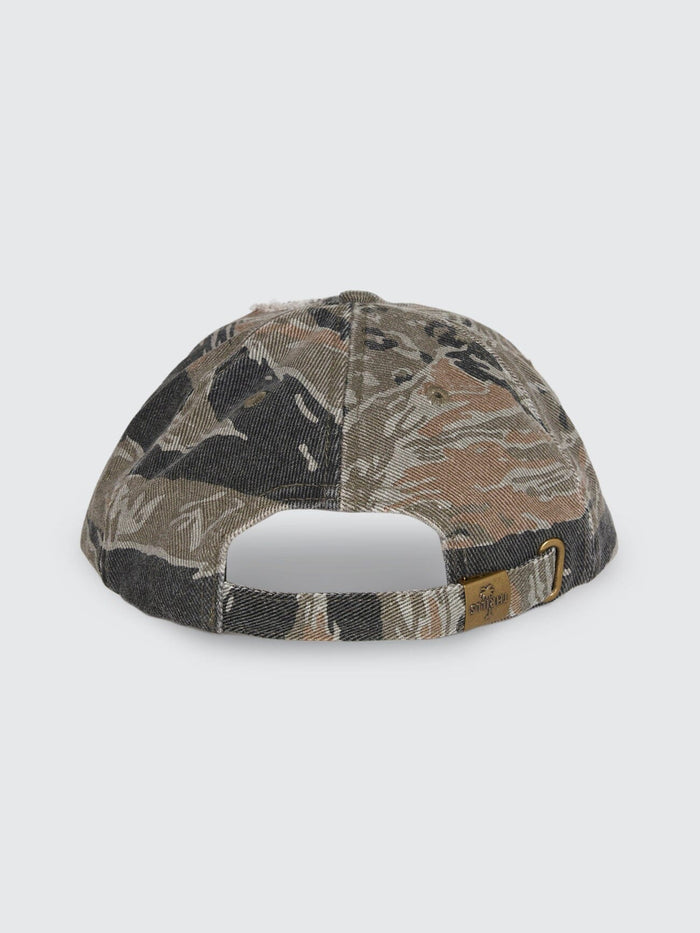 Issued 6 Panel Camo Cap - Black Tiger