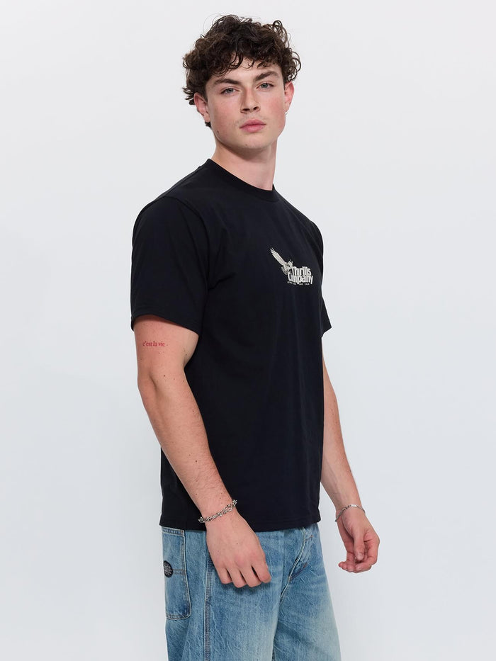 Between Chaos And Calm Merch Fit Tee - Black XS
