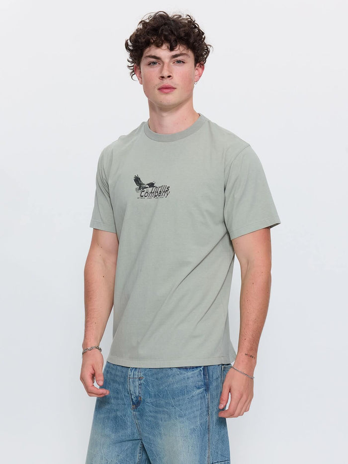 Between Chaos And Calm Merch Fit Tee - Dirty Sage XS