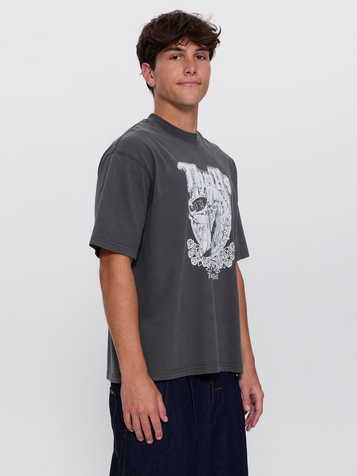 Times Been Told Box Crop Tee - Merch Black XS