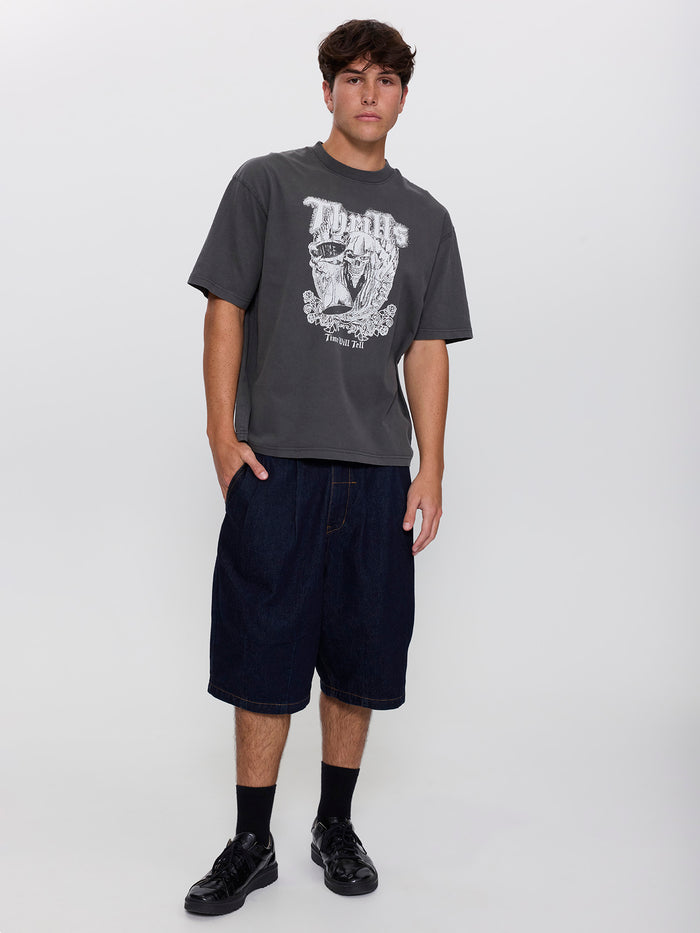 Times Been Told Box Crop Tee - Merch Black XS