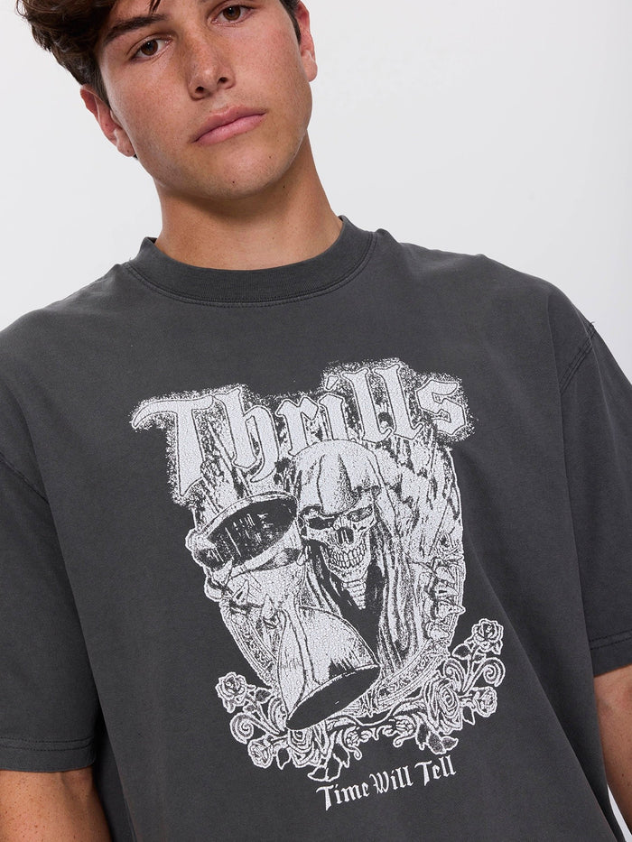 Times Been Told Box Crop Tee - Merch Black XS
