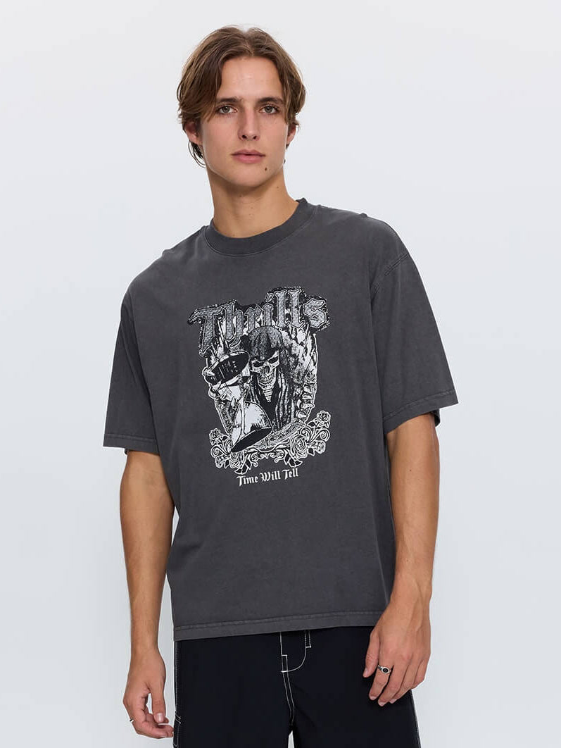 Times Been Told Box Crop Tee - Merch Black XS