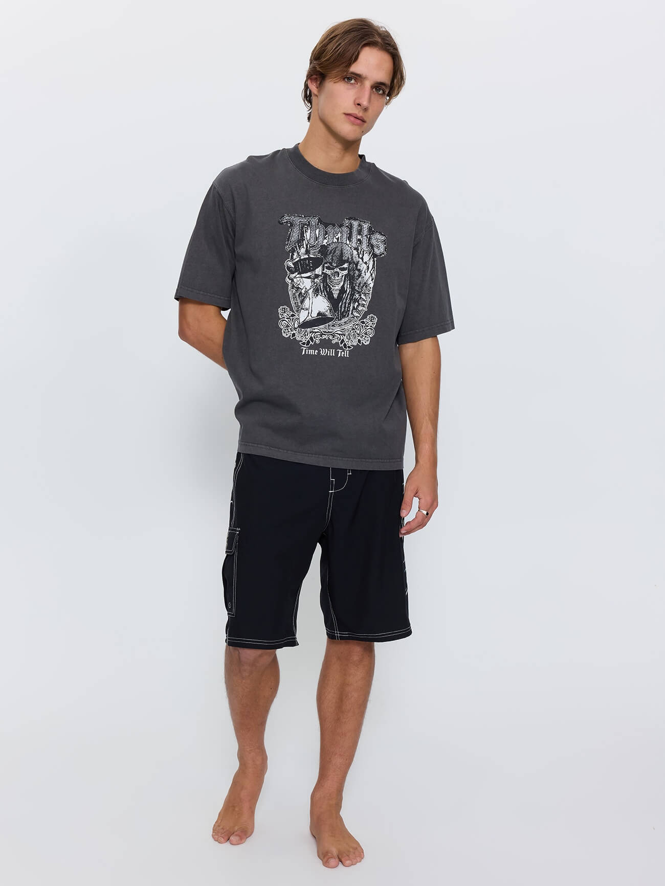 Times Been Told Box Crop Tee - Merch Black XS