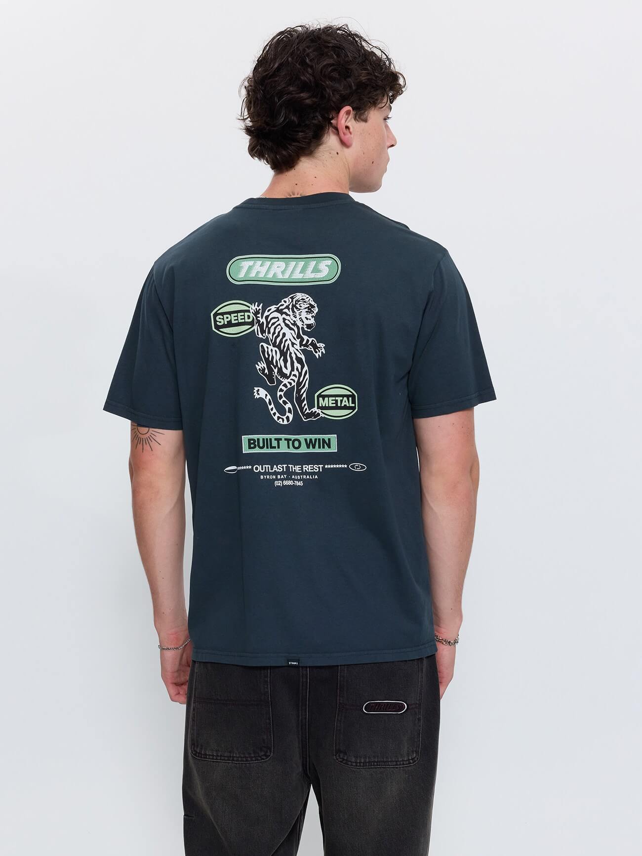 Built To Win Merch Fit Tee - Petrol XS