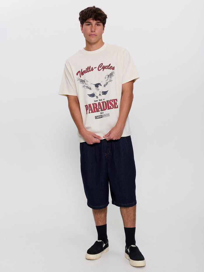 Get the Horns Merch Fit Tee - Heritage White XS