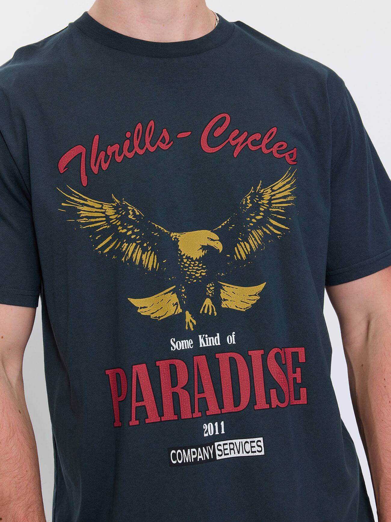 Get the Horns Merch Fit Tee - Petrol XS