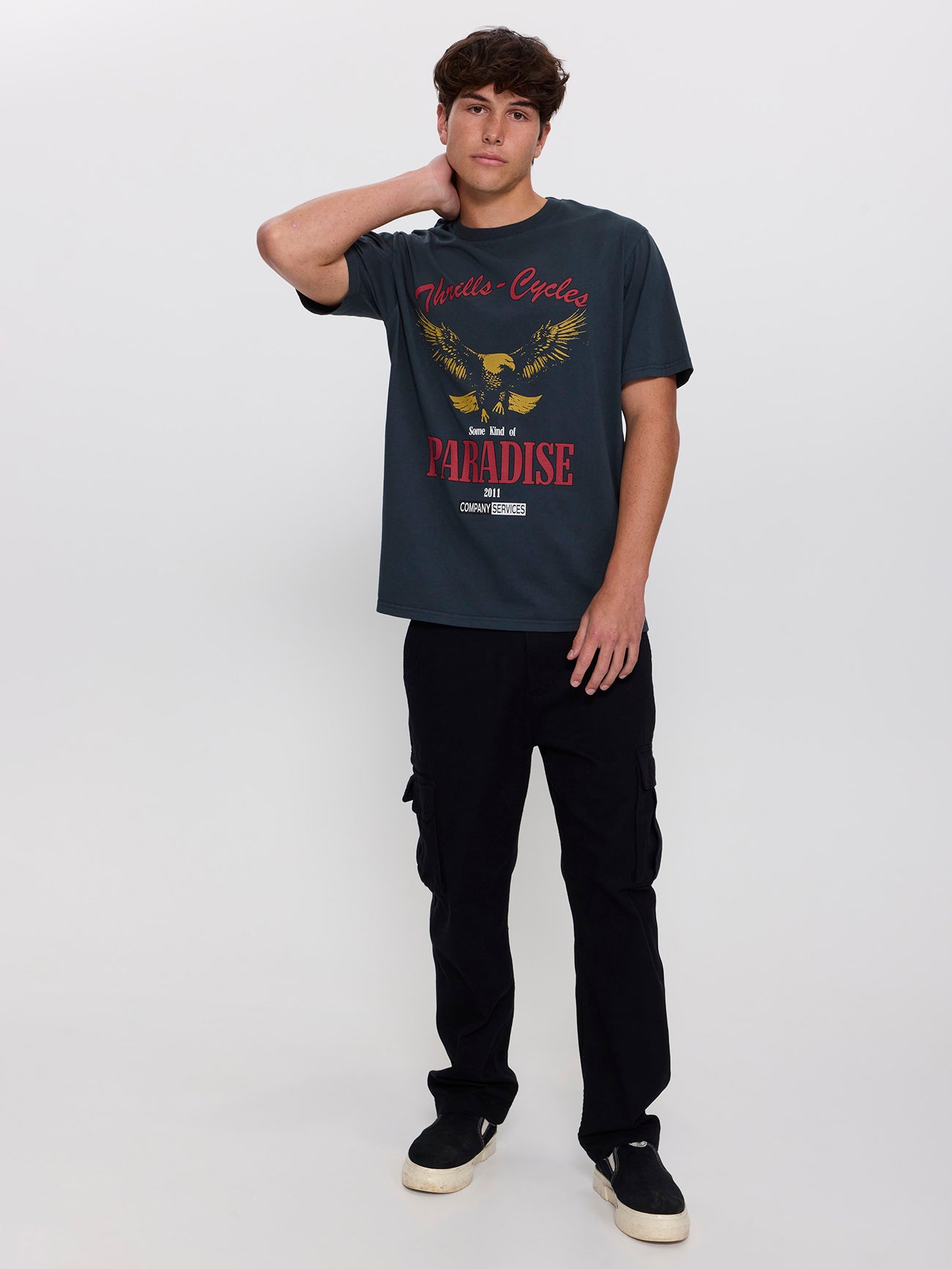 Get the Horns Merch Fit Tee - Petrol XS