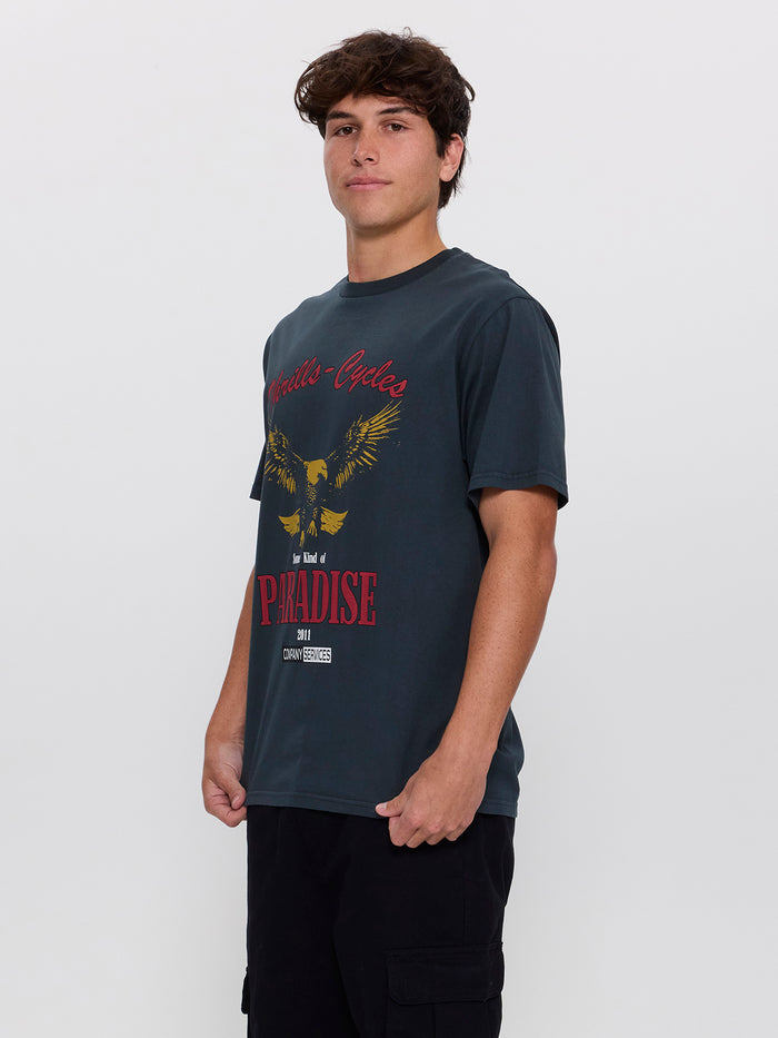 Get the Horns Merch Fit Tee - Petrol XS