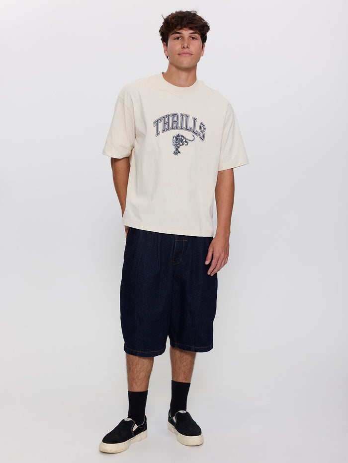 Get The Horns Square Tee - Heritage White 4