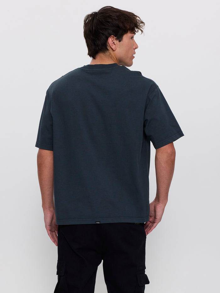 Eye of the Beholder Box Crop Tee - Petrol XS
