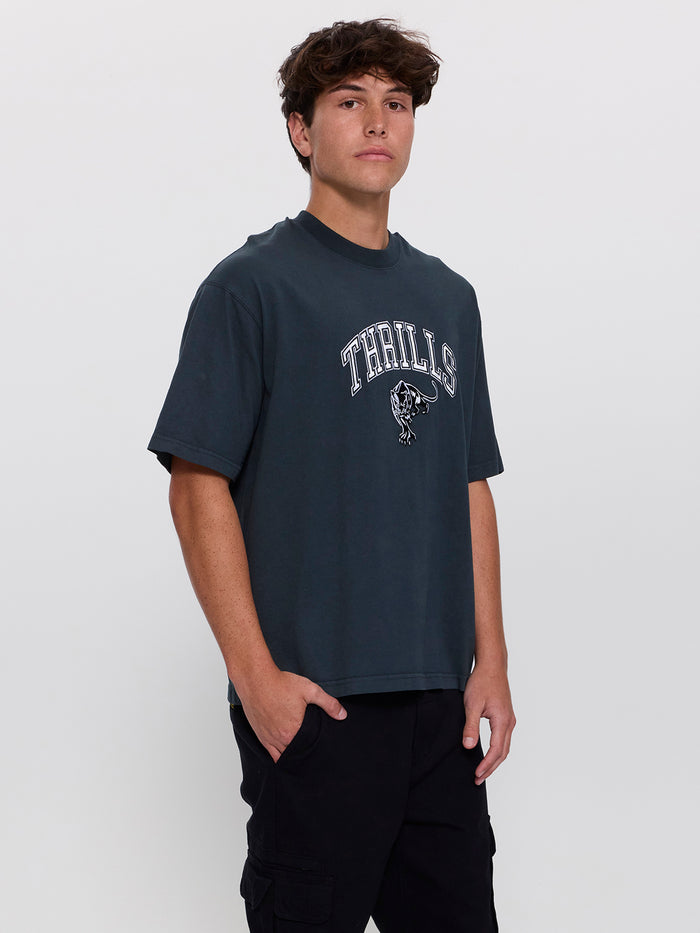 Eye of the Beholder Box Crop Tee - Petrol XS