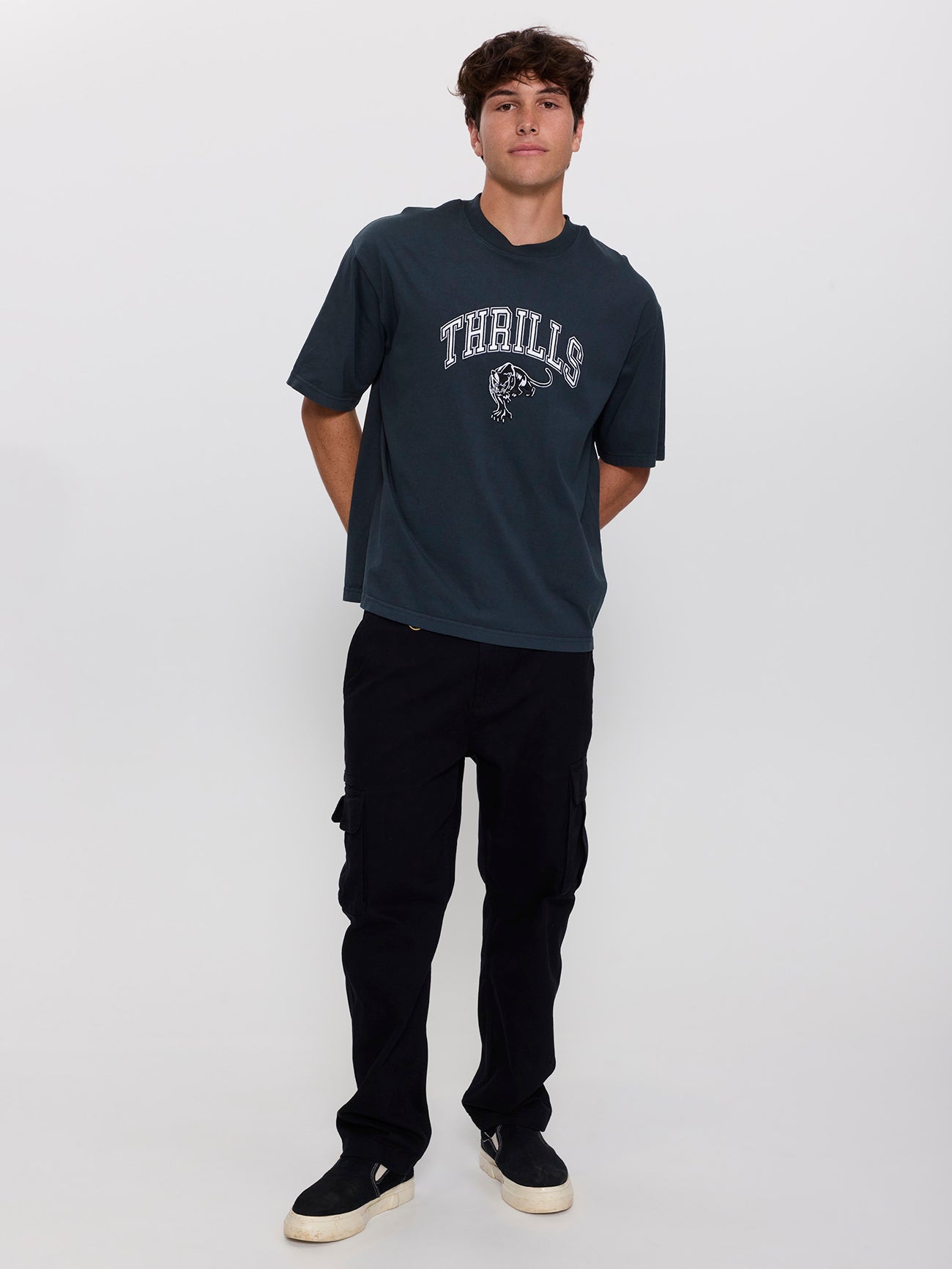 Eye of the Beholder Box Crop Tee - Petrol XS