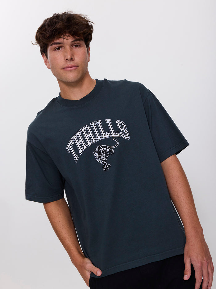 Eye of the Beholder Box Crop Tee - Petrol XS