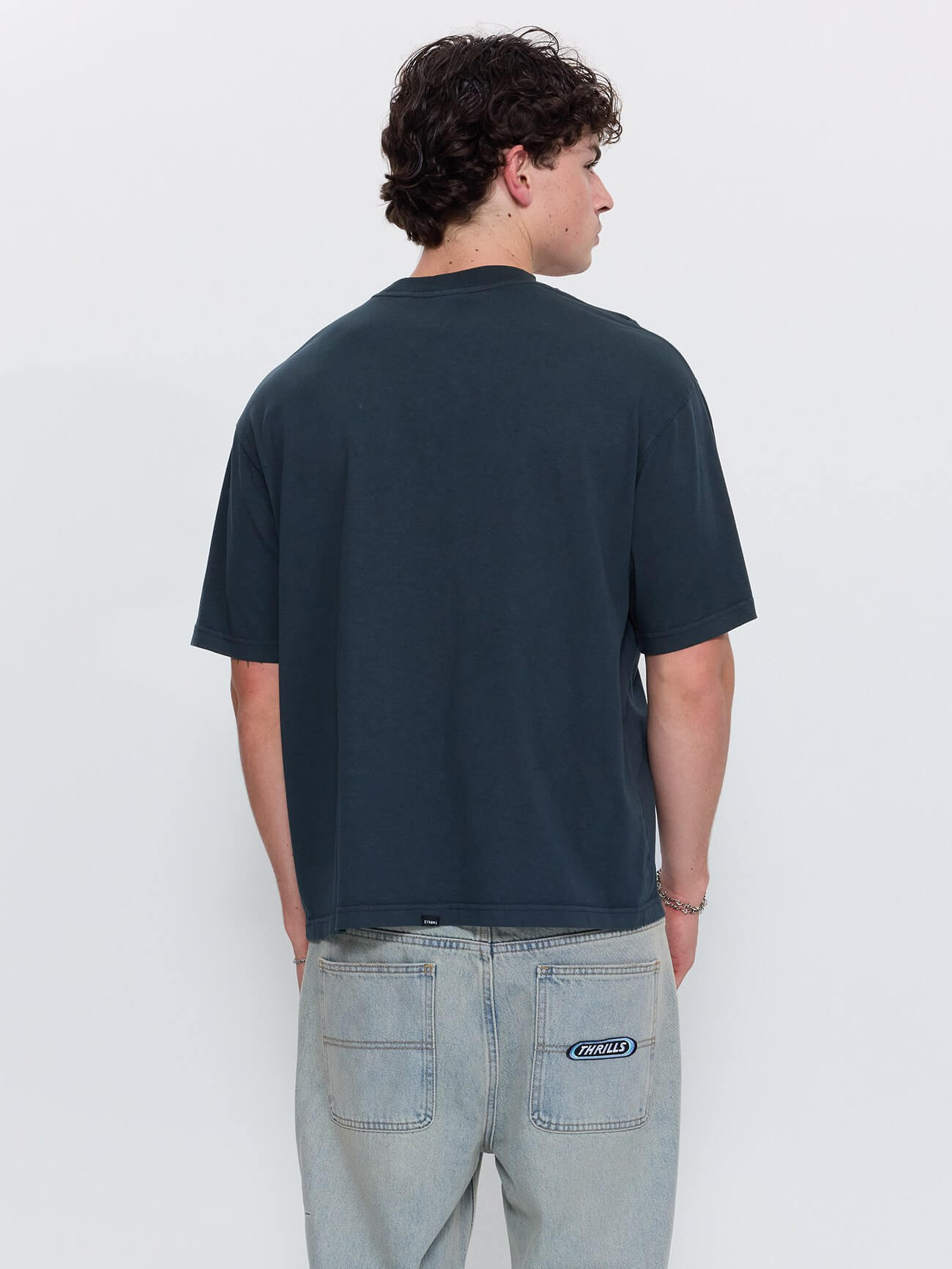 Eye of the Beholder Box Crop Tee - Petrol XS