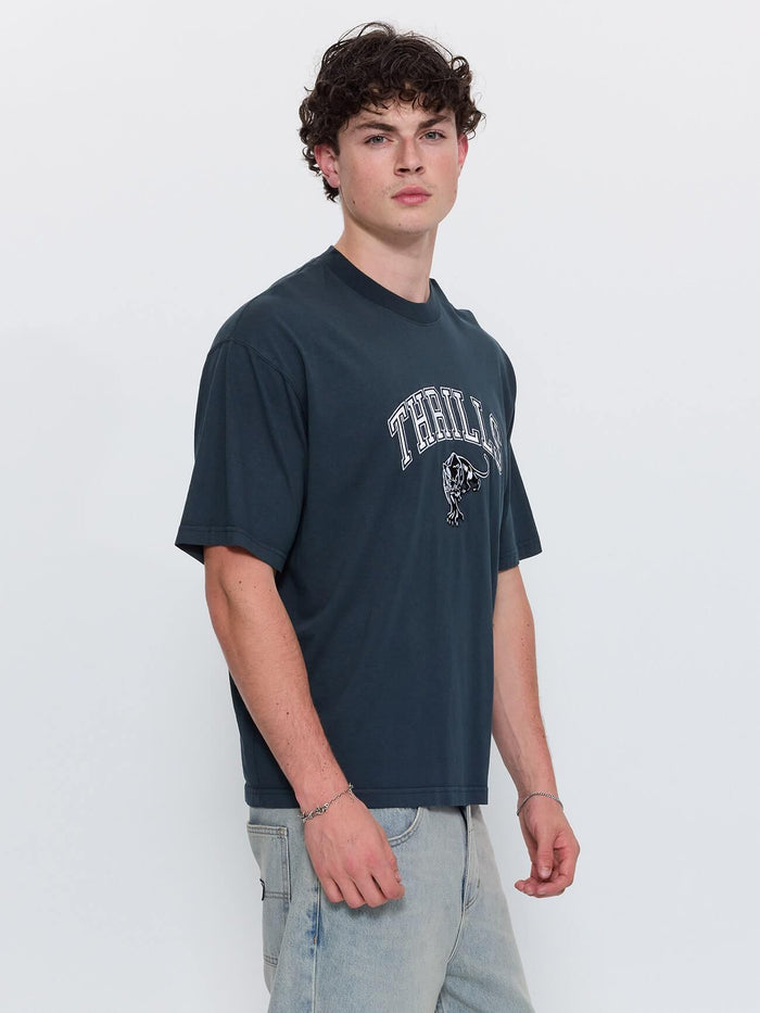 Eye of the Beholder Box Crop Tee - Petrol XS