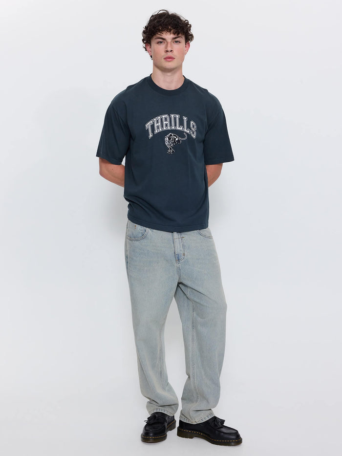 Eye of the Beholder Box Crop Tee - Petrol XS