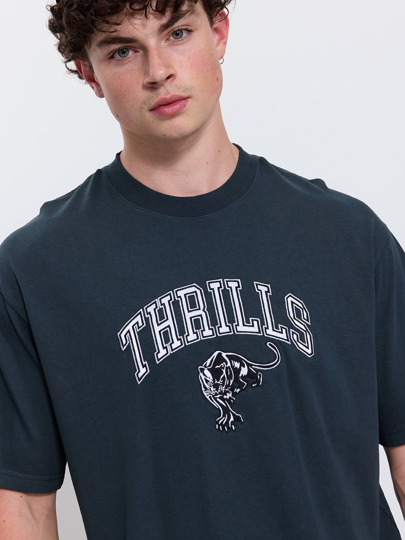 Eye of the Beholder Box Crop Tee - Petrol XS