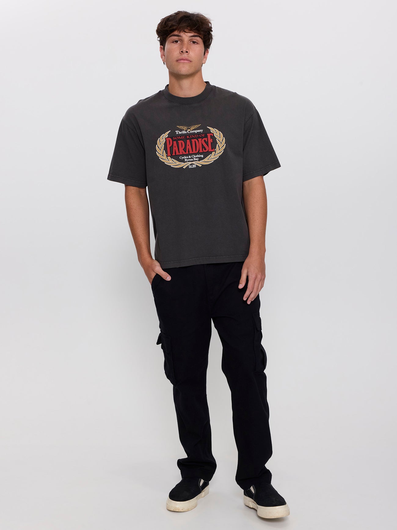 Never Mind the Rest Box Crop Tee - Dark Merch Black XS