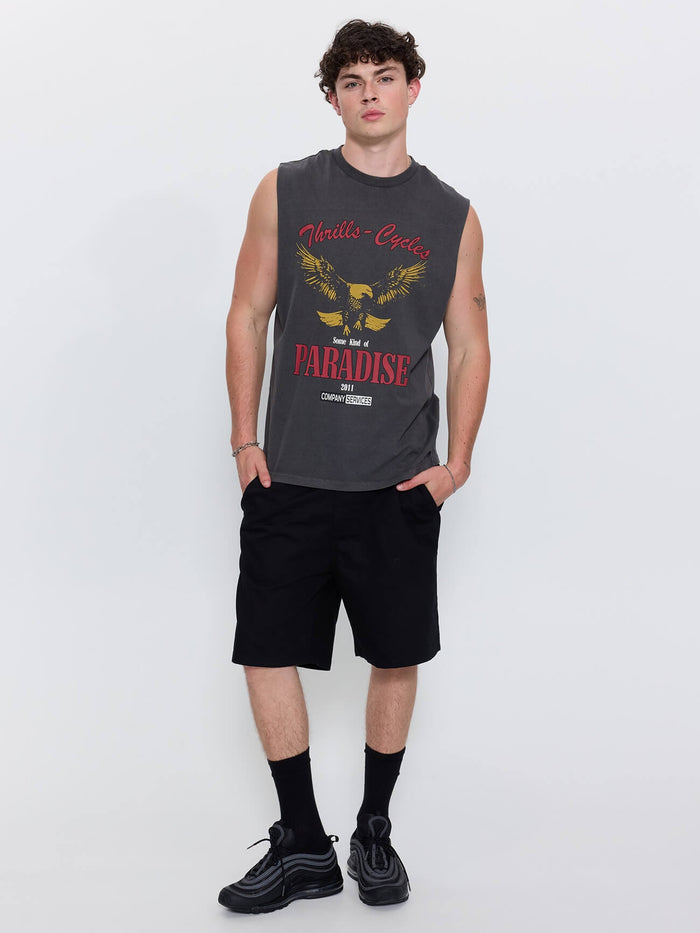 Get the Horns Merch Fit Muscle Tee - Merch Black XS