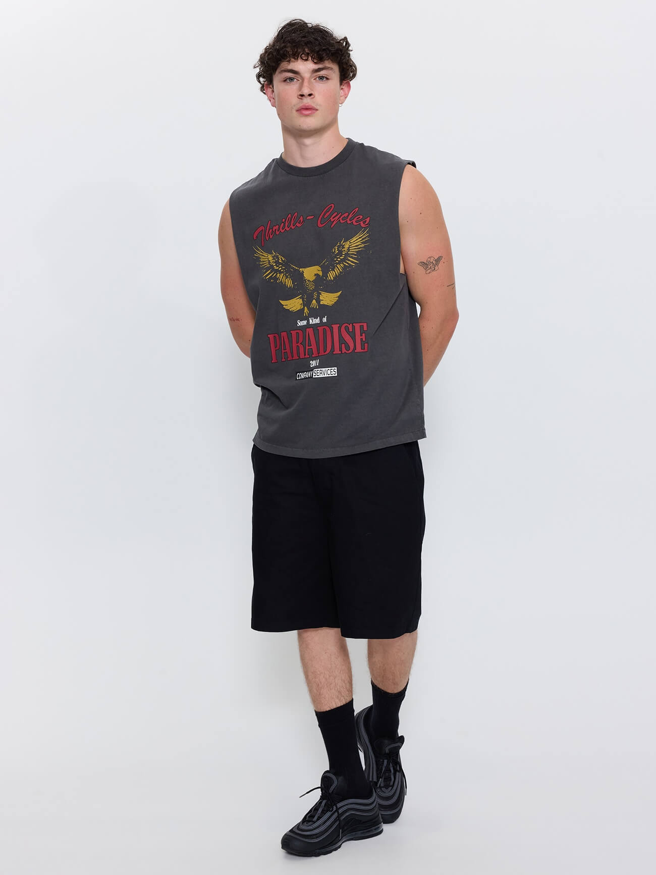 Get the Horns Merch Fit Muscle Tee - Merch Black XS