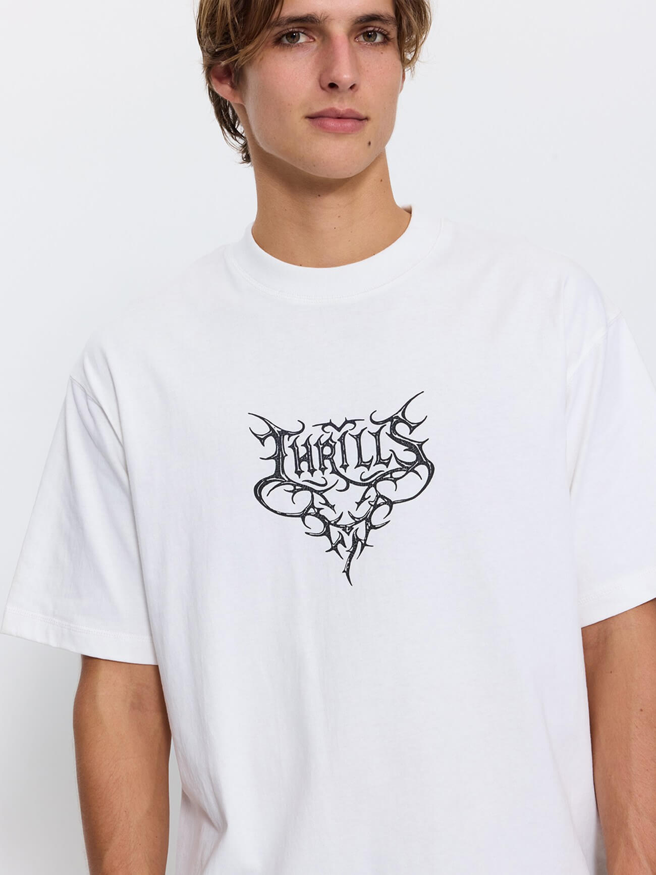 South of Heaven Box Crop Tee - Dirty White XS