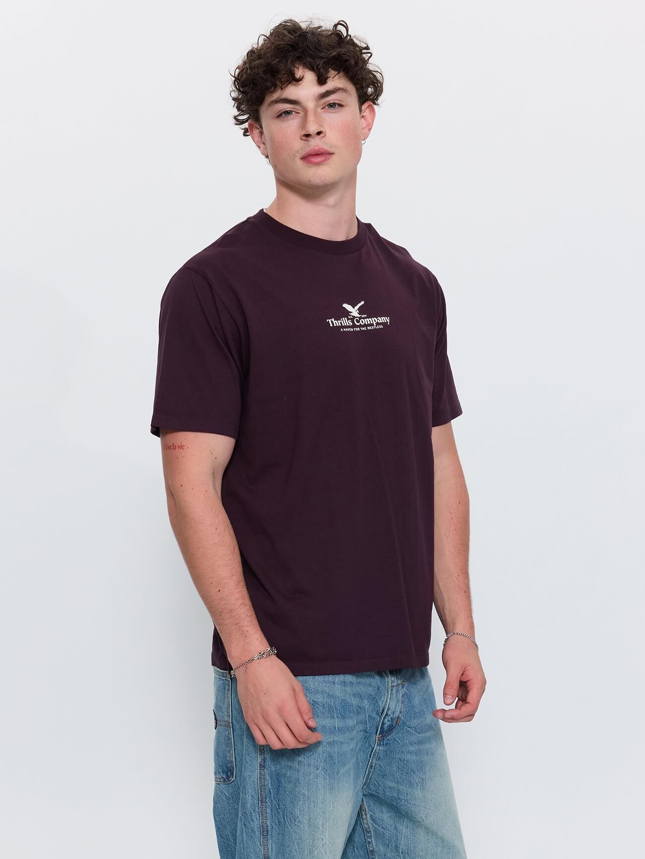A Haven for the Restless Merch Fit Tee - Aubergine XS