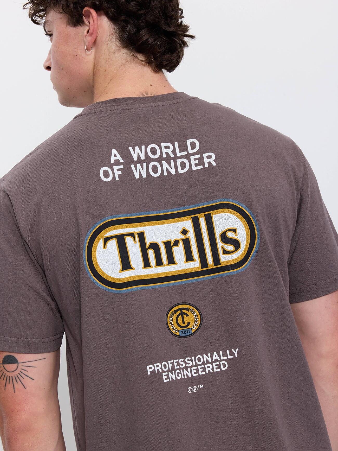 World of Wonder Merch Fit Tee - Clay Smoke XS