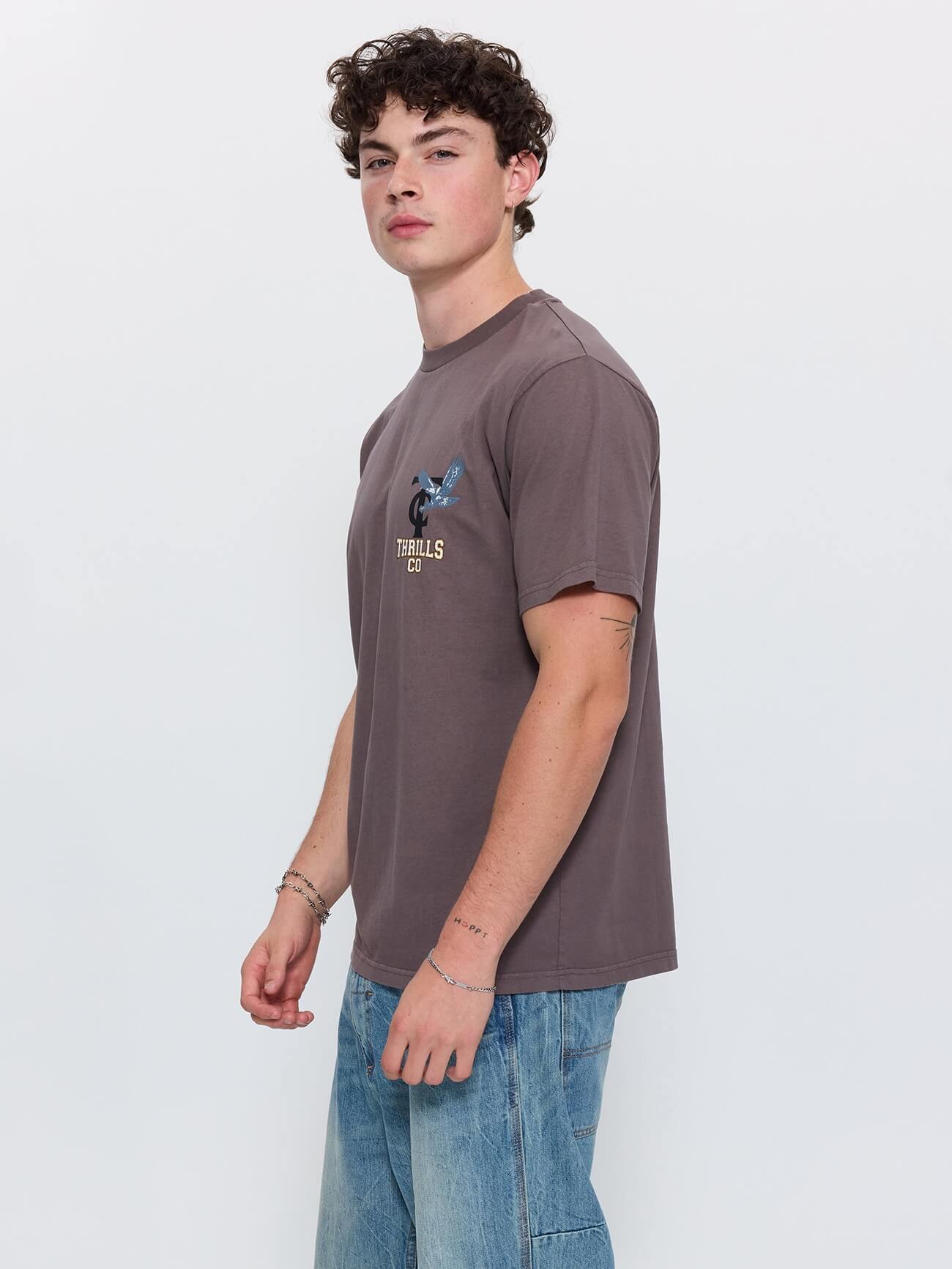 World of Wonder Merch Fit Tee - Clay Smoke XS