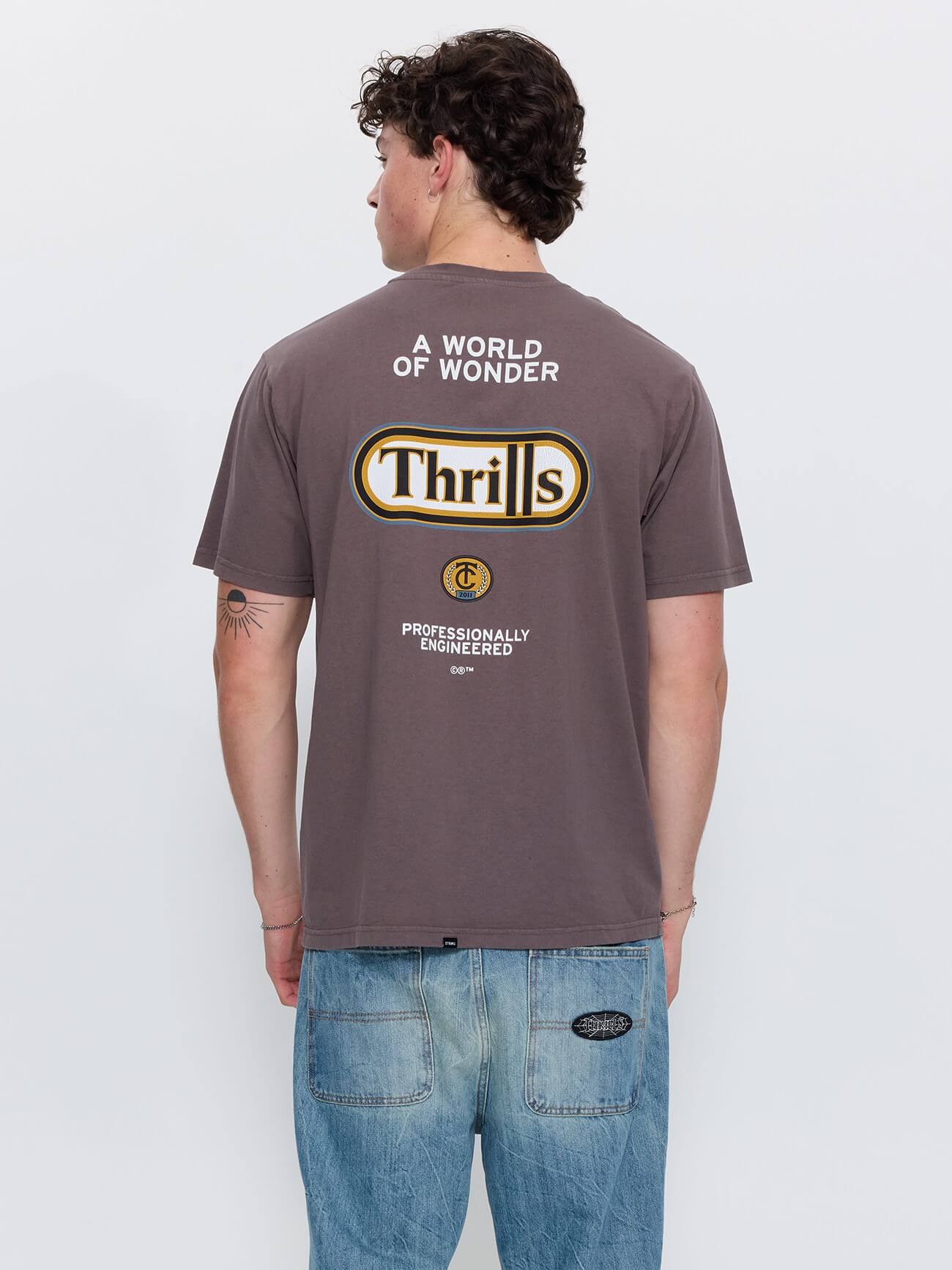 World of Wonder Merch Fit Tee - Clay Smoke XS