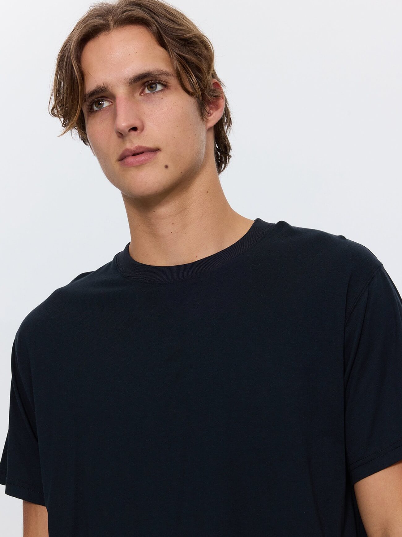 Thrills Military Merch Fit Cropped Tee - Washed Black XS