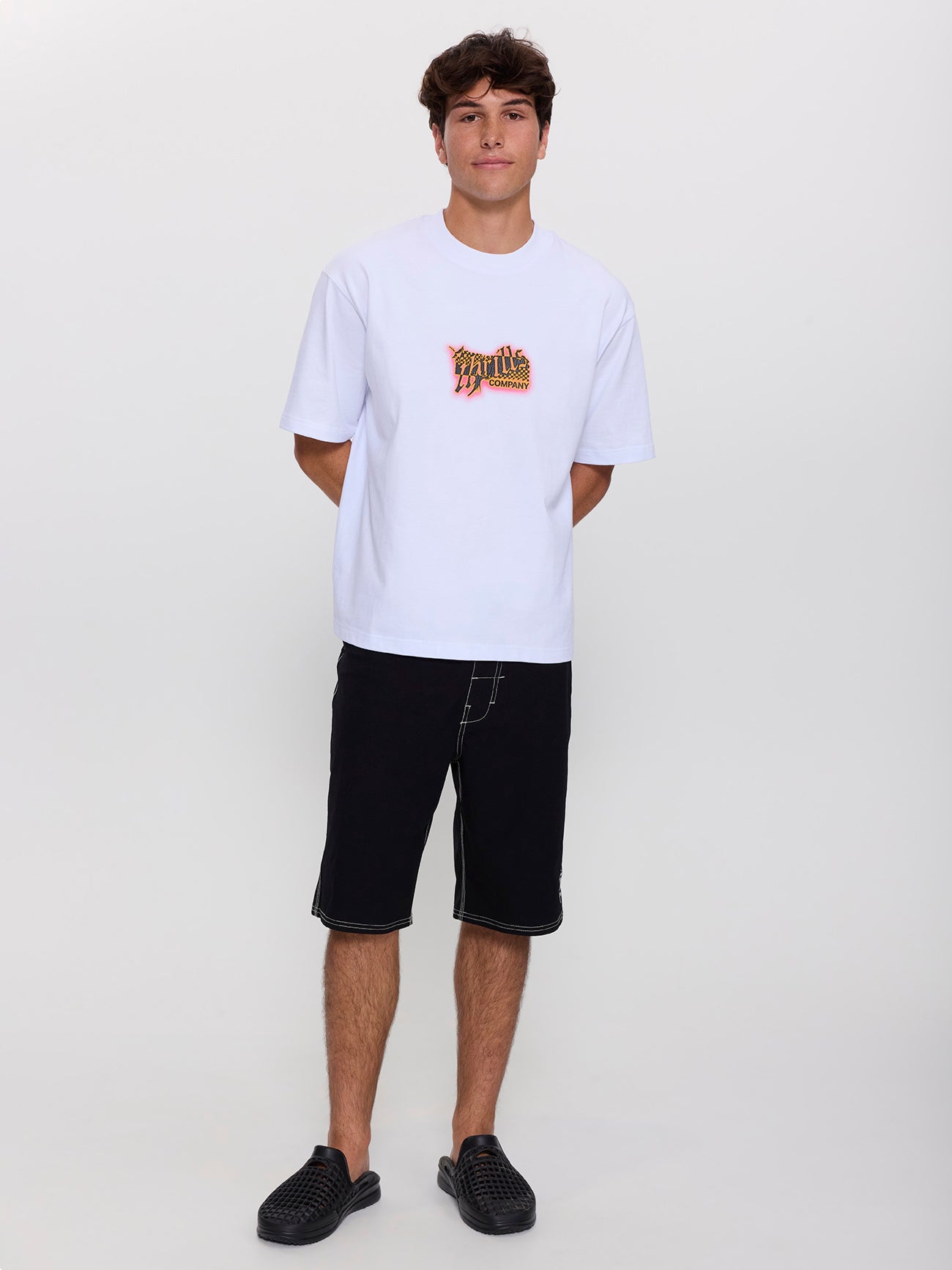 Can You Feel It Box Crop Tee - White XS